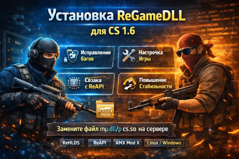 ReGameDLL — расширенный игровой модуль для сервера CS 1.6