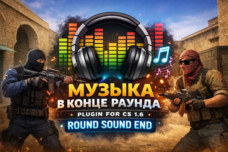 Плагин «Музыка в конце раунда» (Round Sound END) для CS 1.6